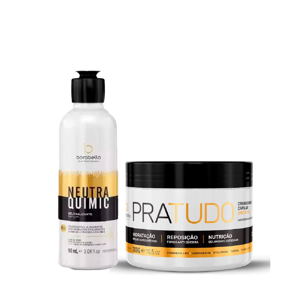 Kit NeutraQuimic 90ml e Cromograma PraTudo 300g Bórabella