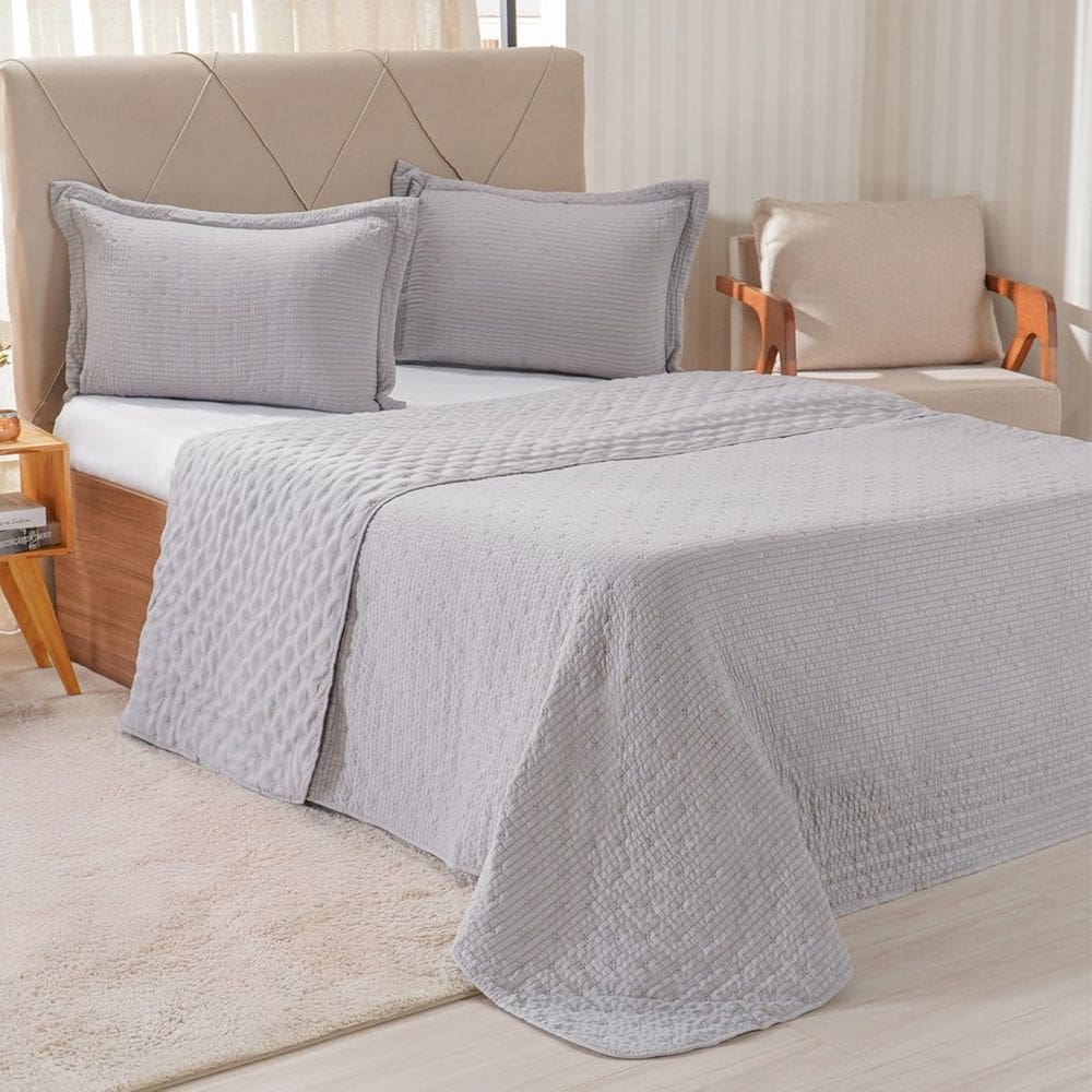 Kit Colcha King Santorini New  260x280cm