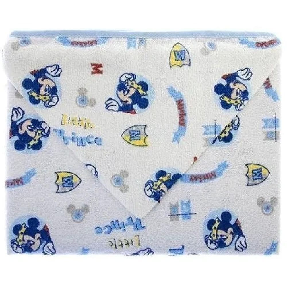 Toalha De Banho Bebê Disney 70X90Cm Com Capuz Mickey
