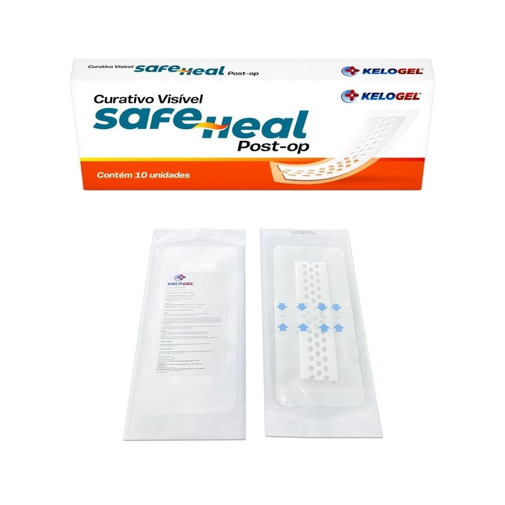 Curativo Visível Safe Heal Post-Op 10X20  5X15  1Un Kelogel
