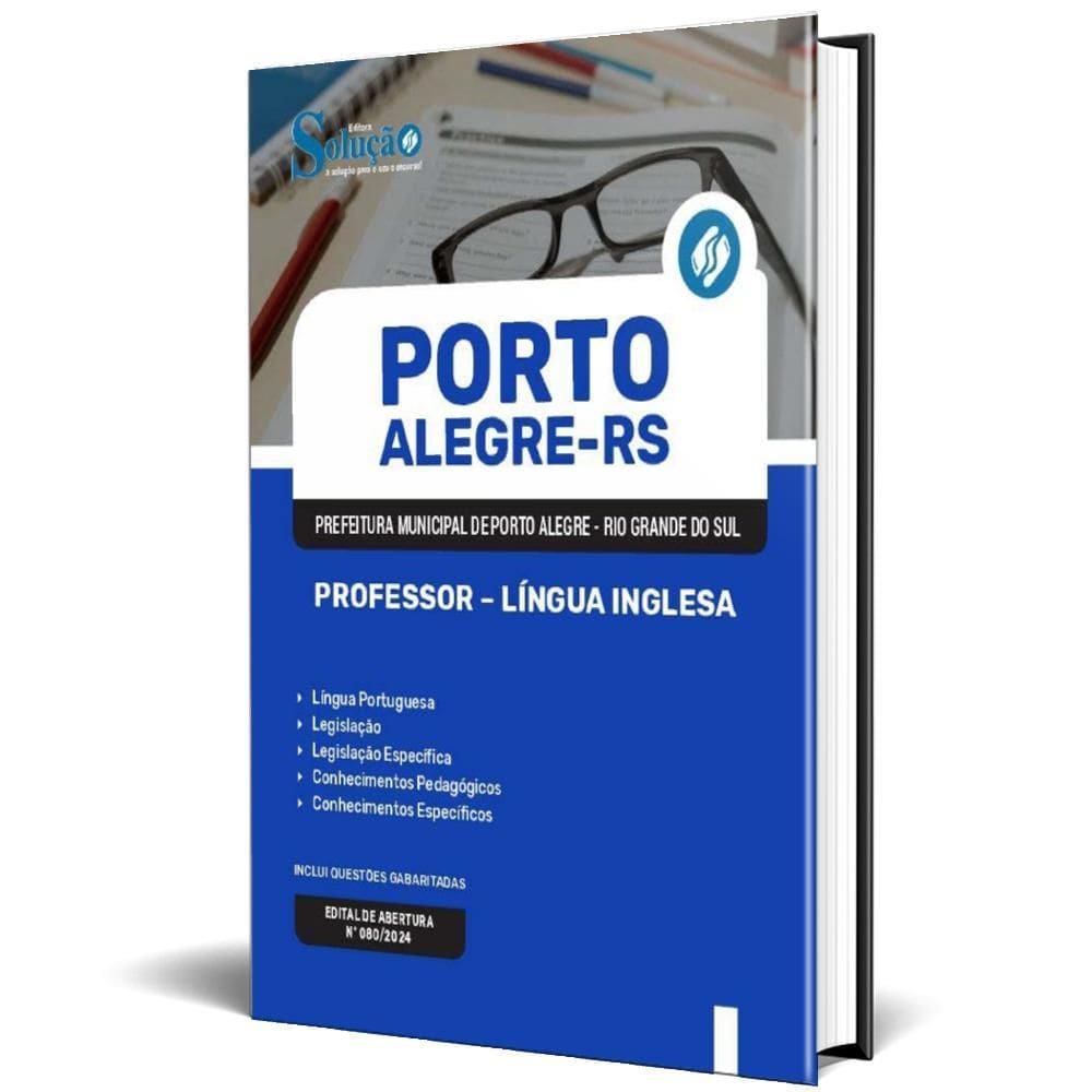 Apostila Prefeitura Porto Alegre Rs 2024 Professor Língua