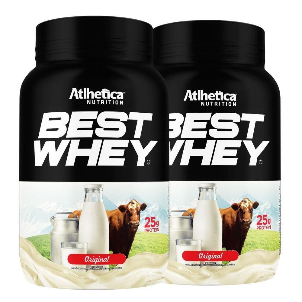 Kit 2 Best Whey Isolado Hidro 3W  900G - Atlhetica