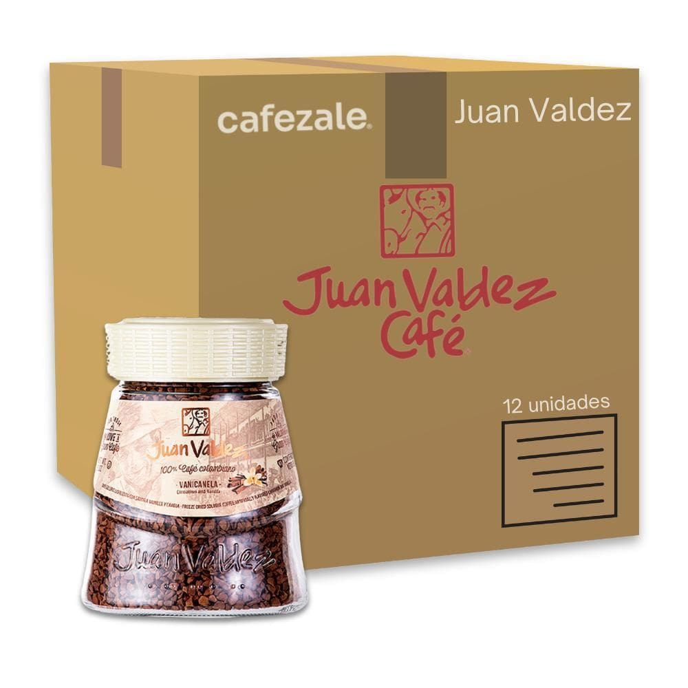 Café Solúvel Vanicanela Juan Valdez Kit 12 Vidros De 95G