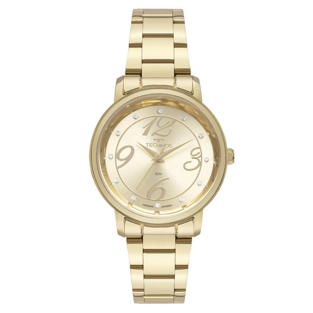 Relógio Technos Feminino Trend Dourado - 2035Nac/1K