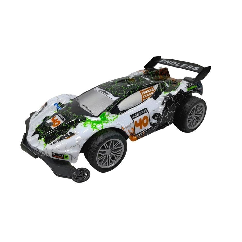 Carrinho de Corrida com Controle Remoto Branco - Quanhe