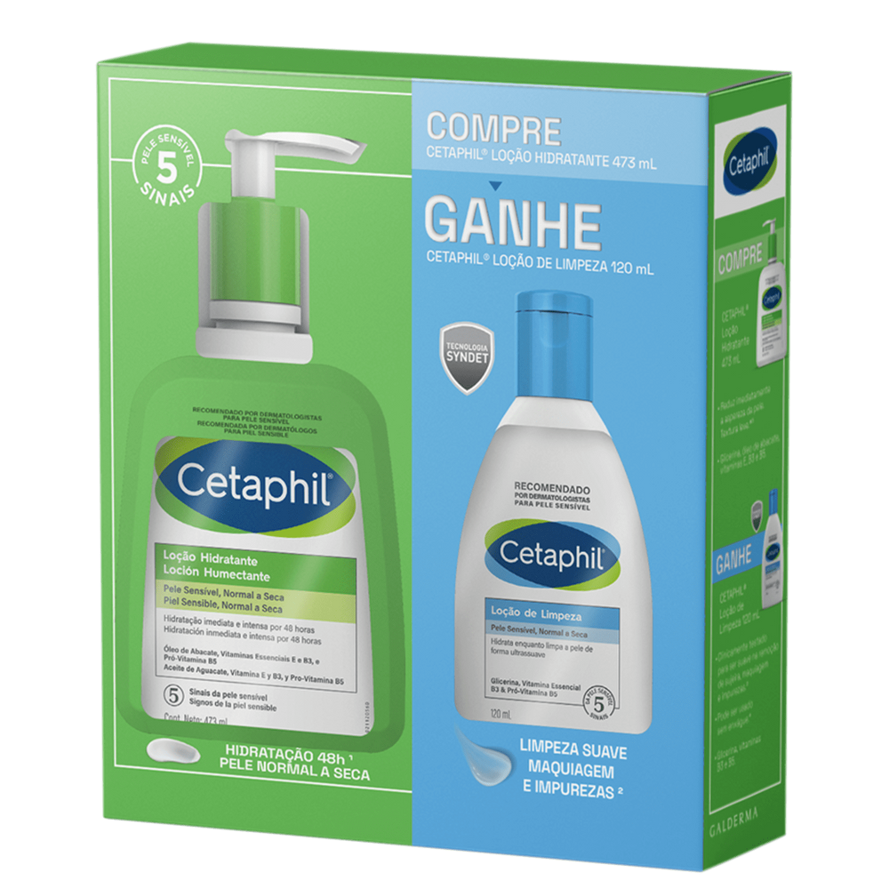 Kit Cetaphil Limpeza & Loção Hidratante (2 Produtos)
