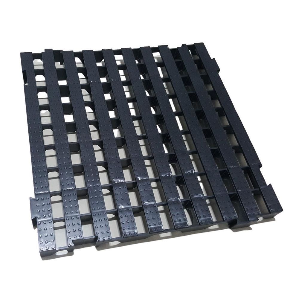 1Pc Pallet Palete Estrado Plástico 50X50Cm Preto