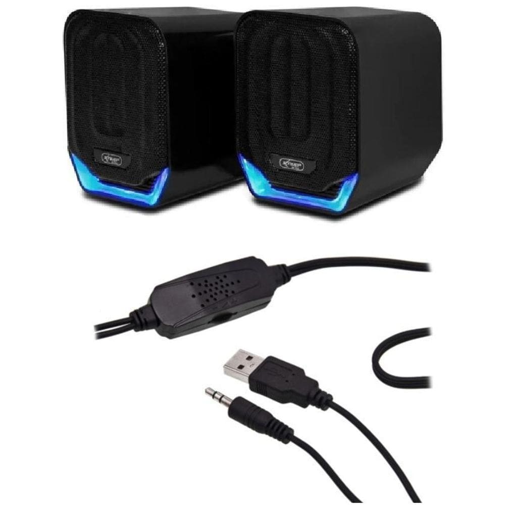 Caixa De Som Gamer Para Pc Notebook Tv Led Potente 12W Ro823