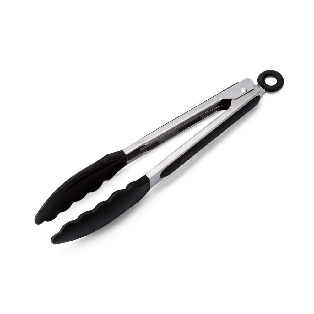 Pegador Inox com ponta em silicone preto 23cm Weck