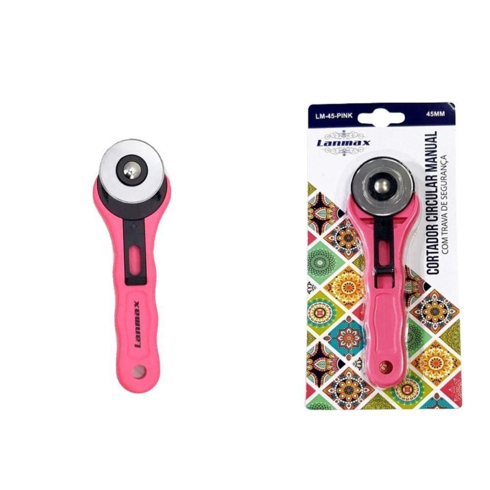 Cortador Circular Patchwork 45mm Lanmax Lm-45 Pink
