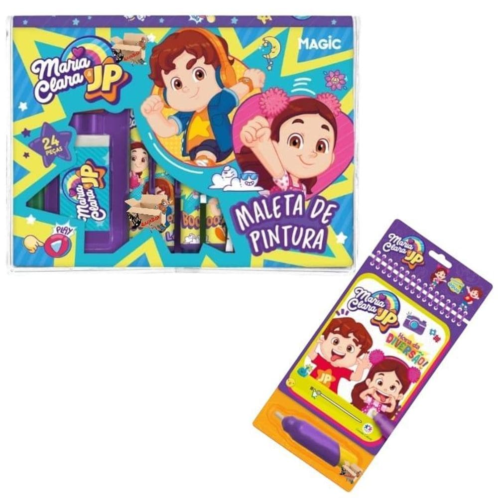 Kit Livro Infantil Aquabook Colorindo Água + Estojo