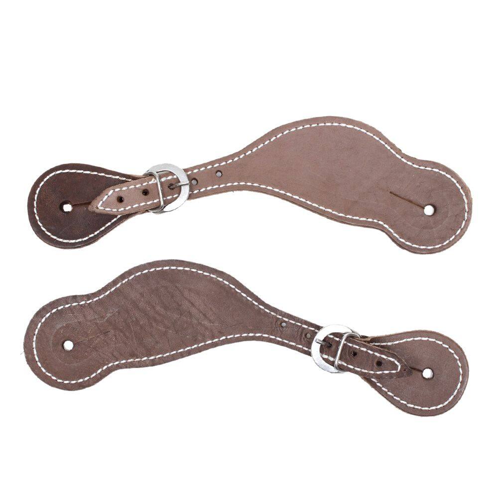Correia de Espora Larga Couro Café Bronc-Steel 36503