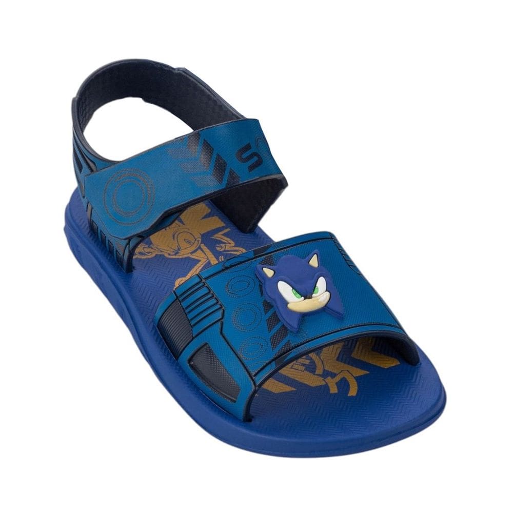 Sandália Infantil Menino Conforto Moderna Casual Team Sonic