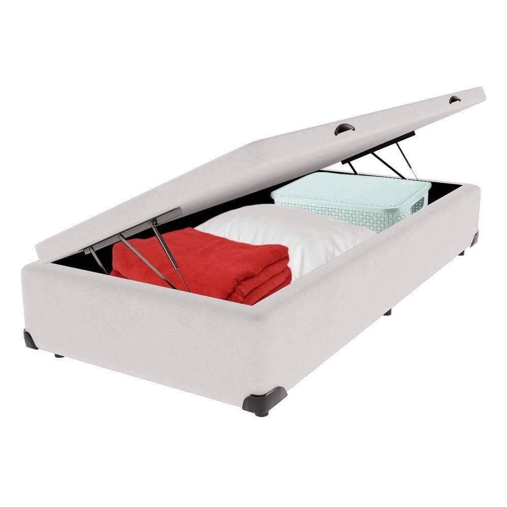 Cama Box Baú Solteiro 88x188 Branco