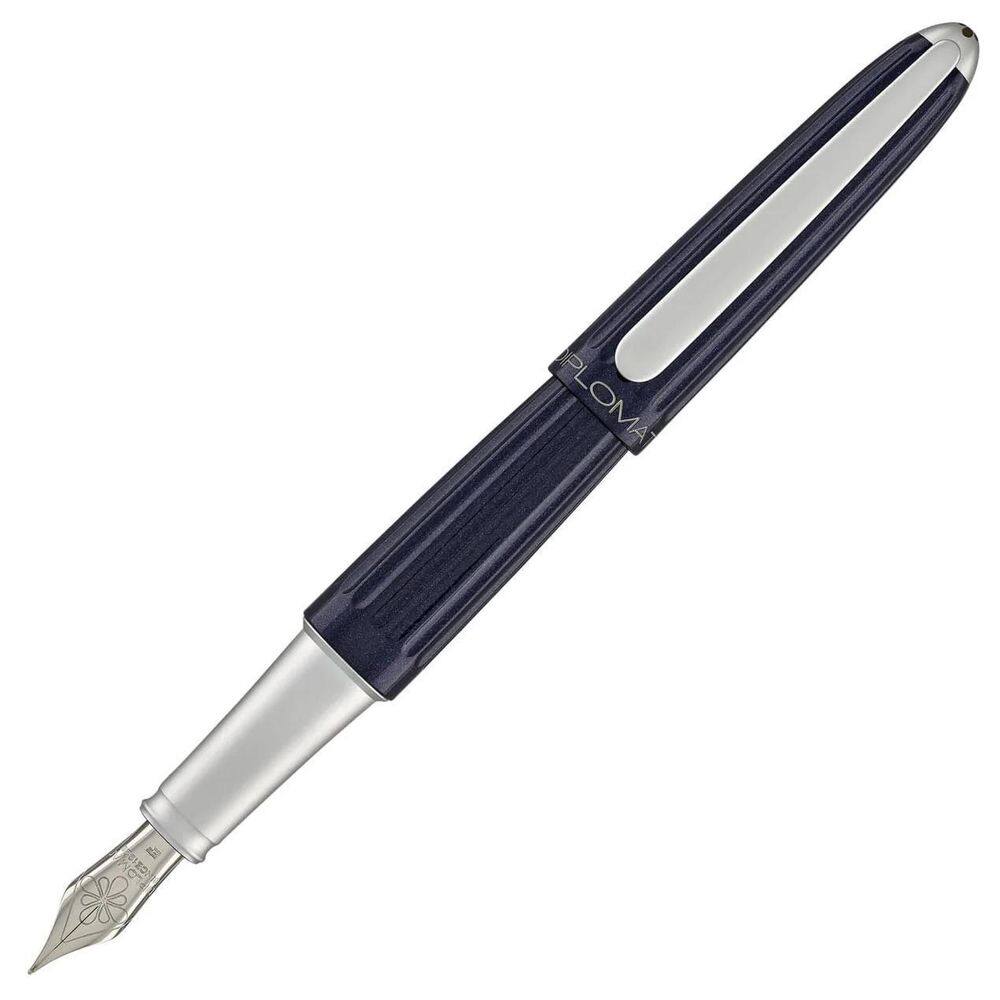 Caneta Tinteiro Diplomat Aero Midnight Blue Lacquer