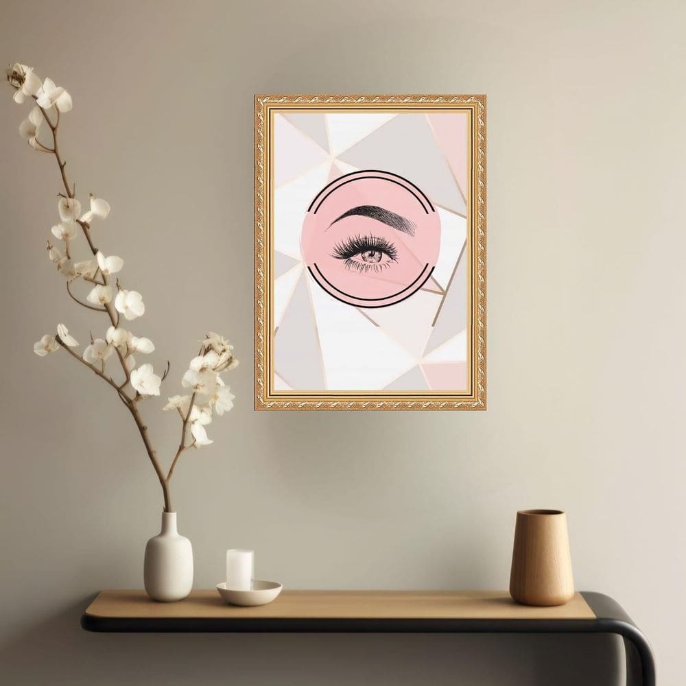 Quadro Decorativo Design Sombrancelhas 45X34Cm