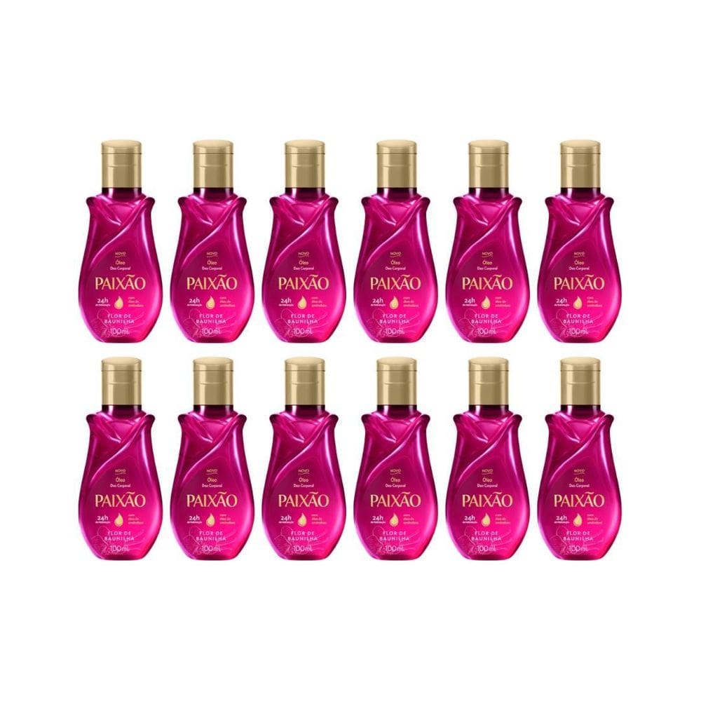 Oleo Corporal Paixao 100Ml Flor Baunilha - Kit C/12Un