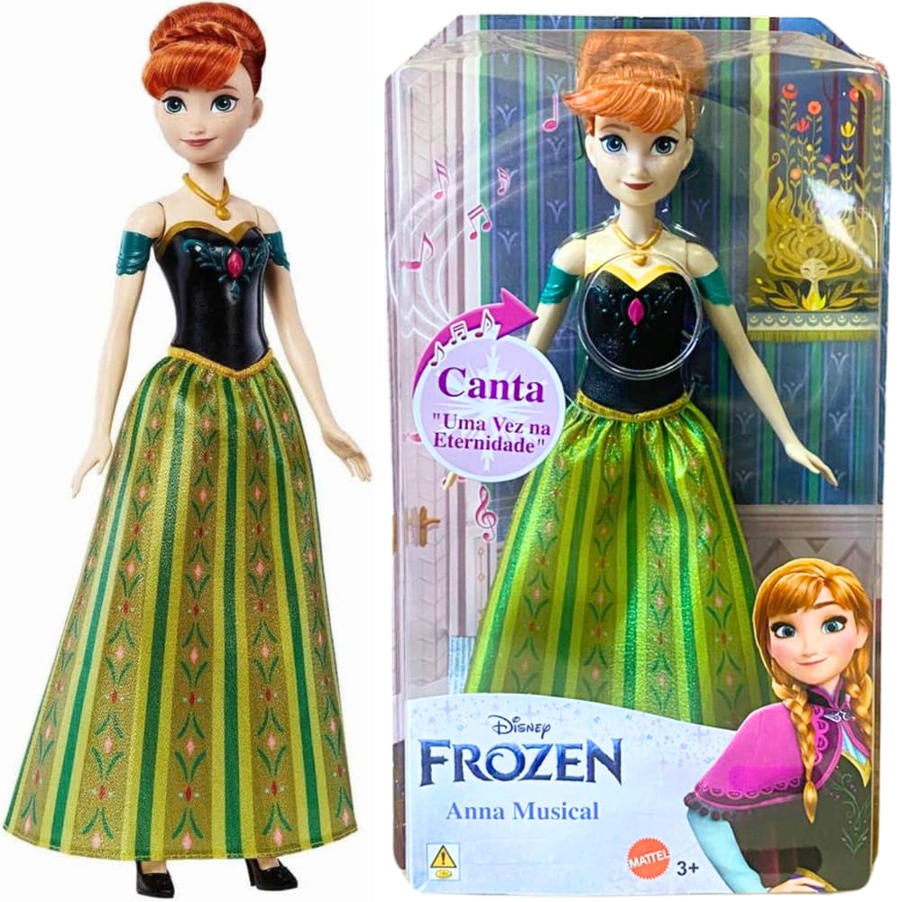 Boneca Disney Princesa Frozen Anna Música Mágica HPD94