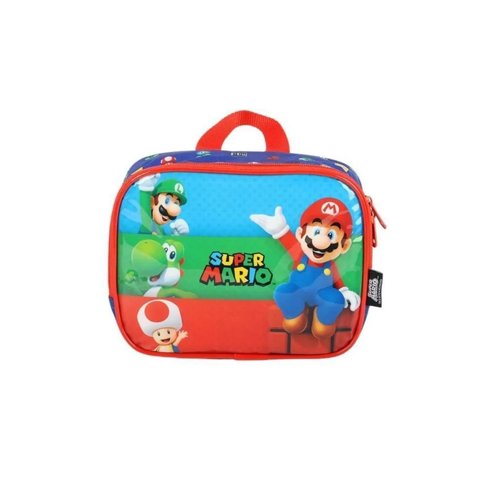 Lancheira Térmica Super Mario & Luigi Vermelho - Luxcel