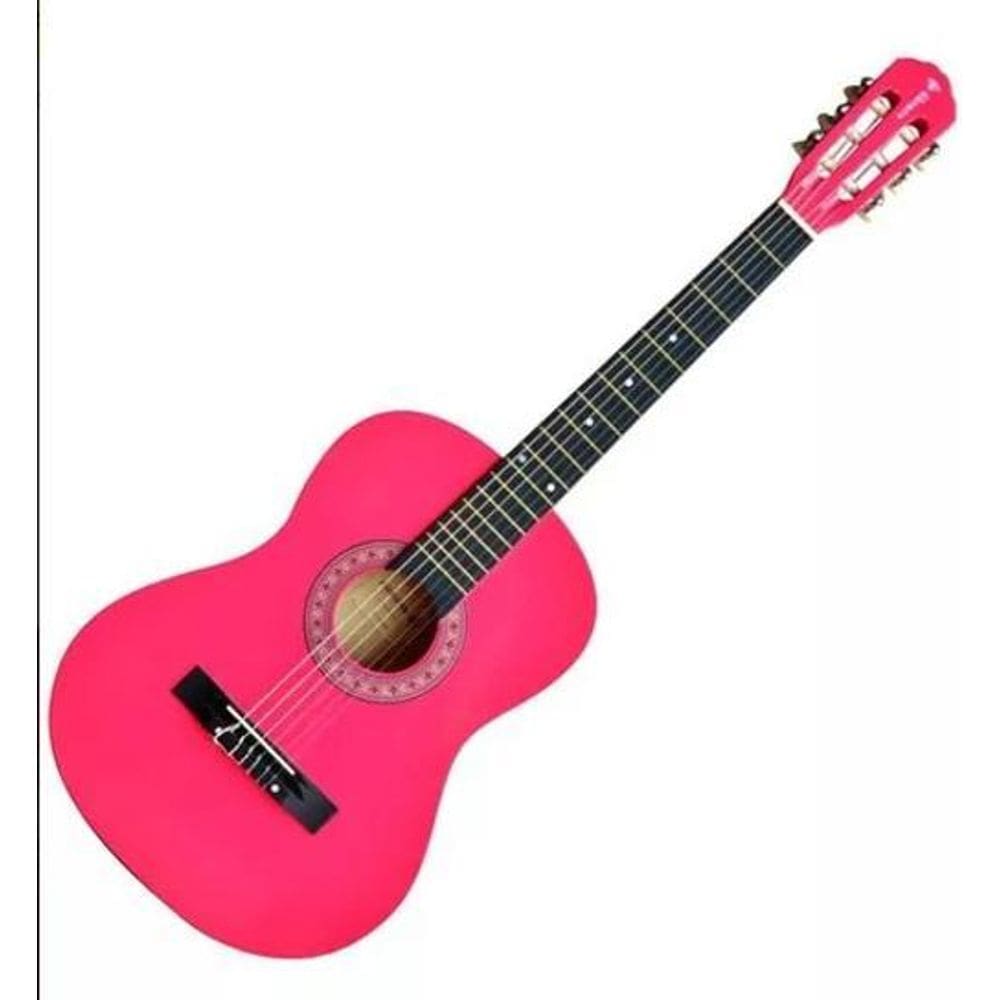 Violão Acústico Clássico 6 Cordas Pink Aubvo616B Auburn Cor