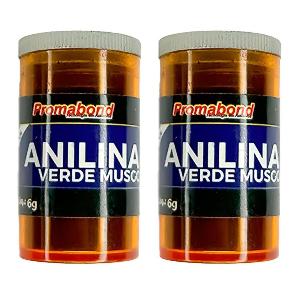 Kit 2 Anilina A Álcool Permabond Cor Do Produto:Verde Musgo