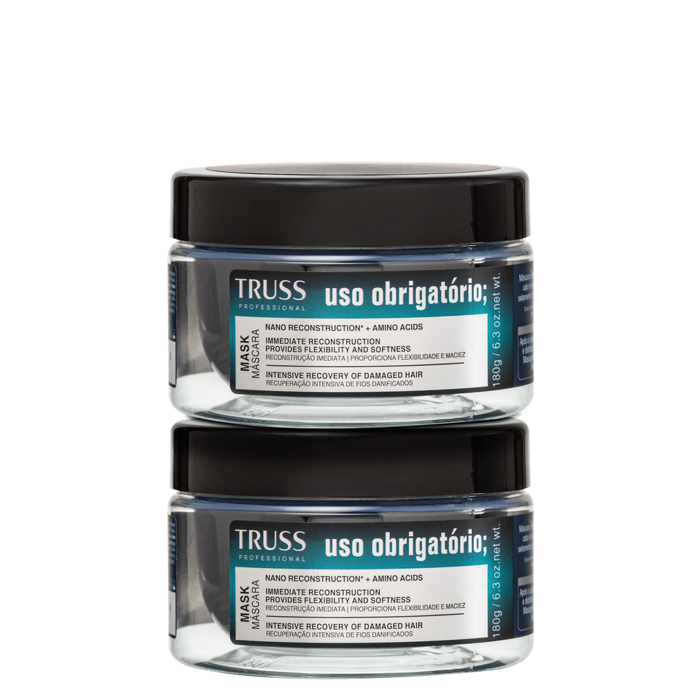 Kit TRUSS Uso Obrigatório Double Mask (2 Unidades)