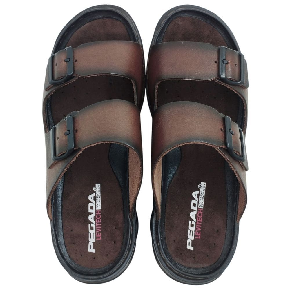 Chinelo Masculino Gaspea Casual Dia a Dia em Couro Levitech Ultra Conforto Pegada 134106