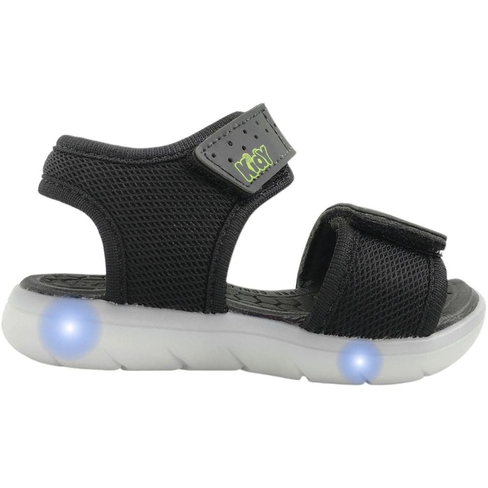 Sandália Infantil Menino Luz Led Casual Dia a Dia Passeio Escola Anatômica Conforto Kidy 163-0115