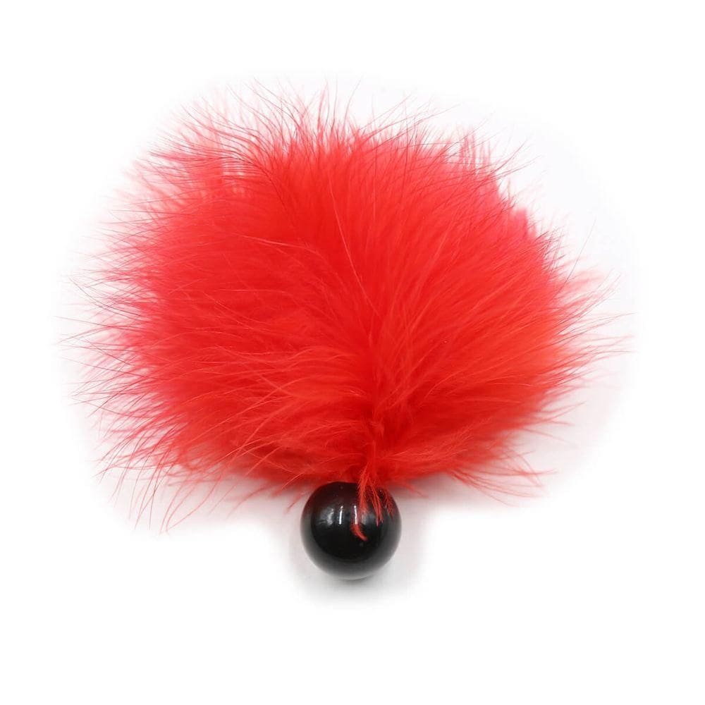 Plumeiro Sensorial Com Bolinha Coleção Fetiche Lovetoys Vermelho