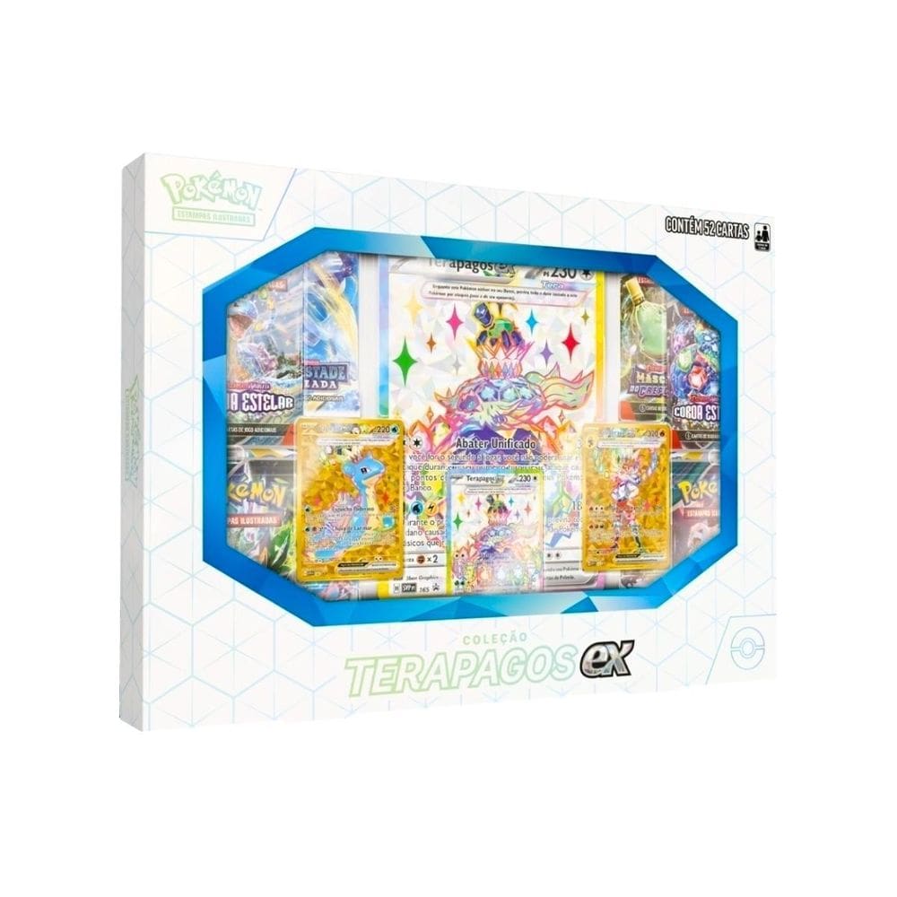 Cartas De Pokémon Box Boosters Coleção Terapagos Ex Copag