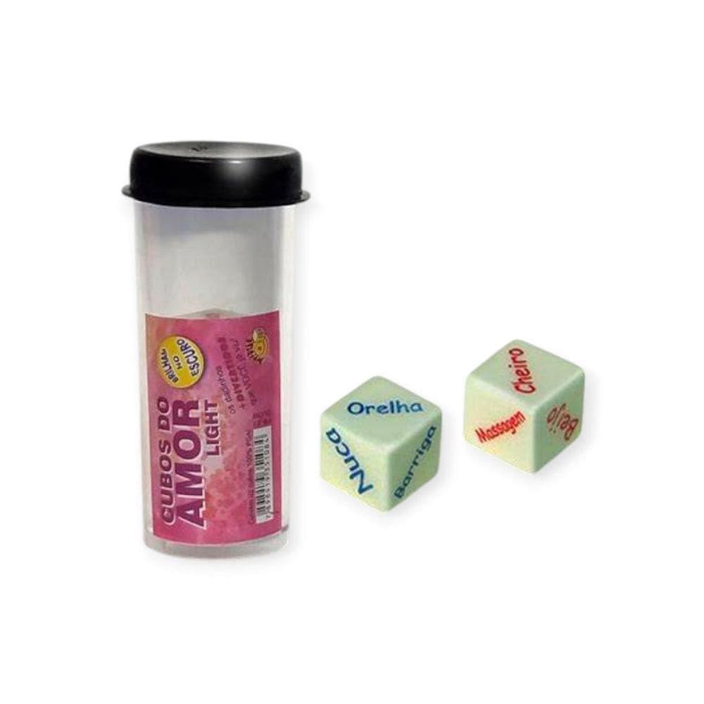 Dados Eróticos Cubos Do Amor Light Brilha No Escuro Diversão Ao Cubo Fosforescente