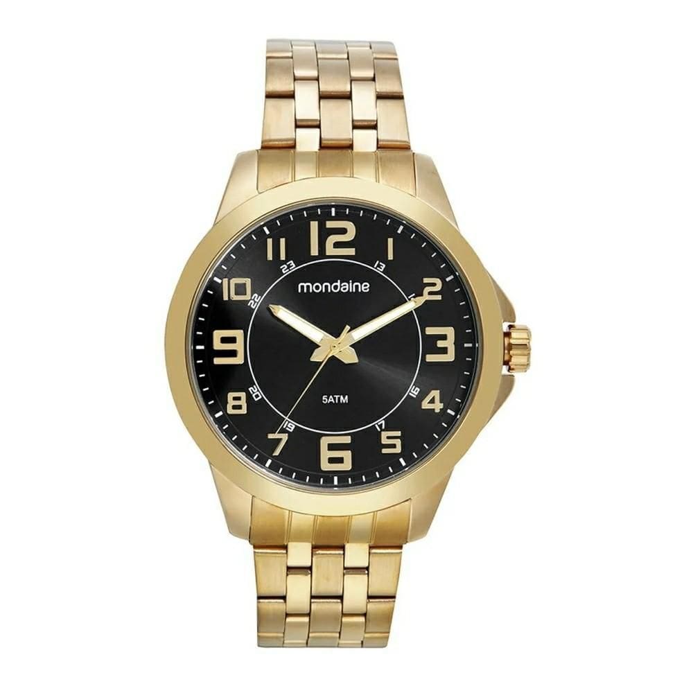 Relógio Masculino Mondaine Dourado 99689Gpmvde2