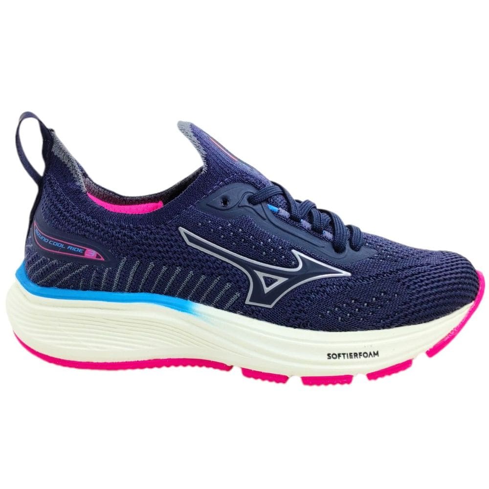 Tênis Infantil Juvenil Menina Dia a Dia Escola Passeio Casual Jogging Mizuno Cool Ride 3 Inf