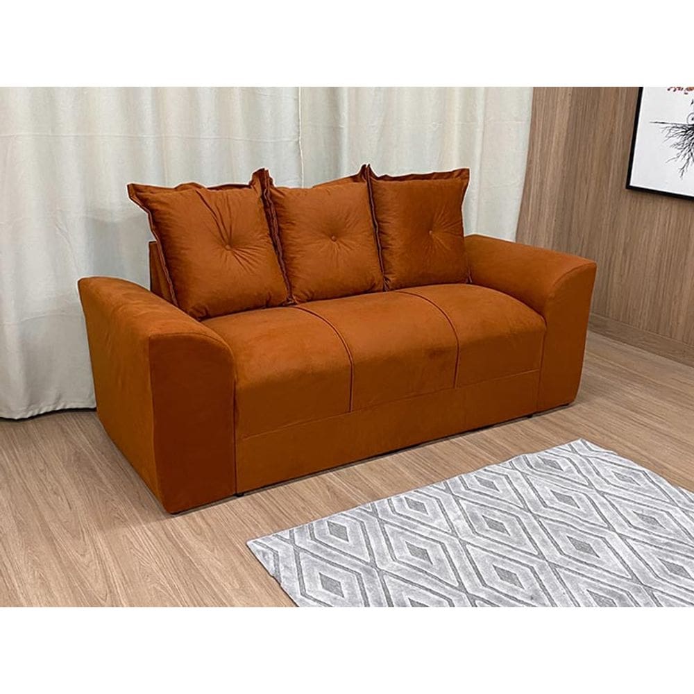 Sofá 3 Lugares Terracota 604 Porto