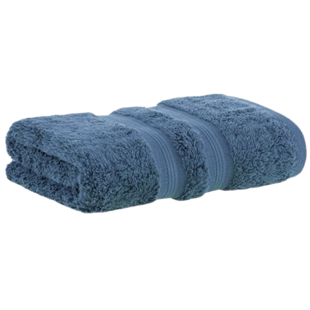 Toalha Lavabo Mãos Buddemeyer Algodão Egípcio Fio Penteado Azul Marine