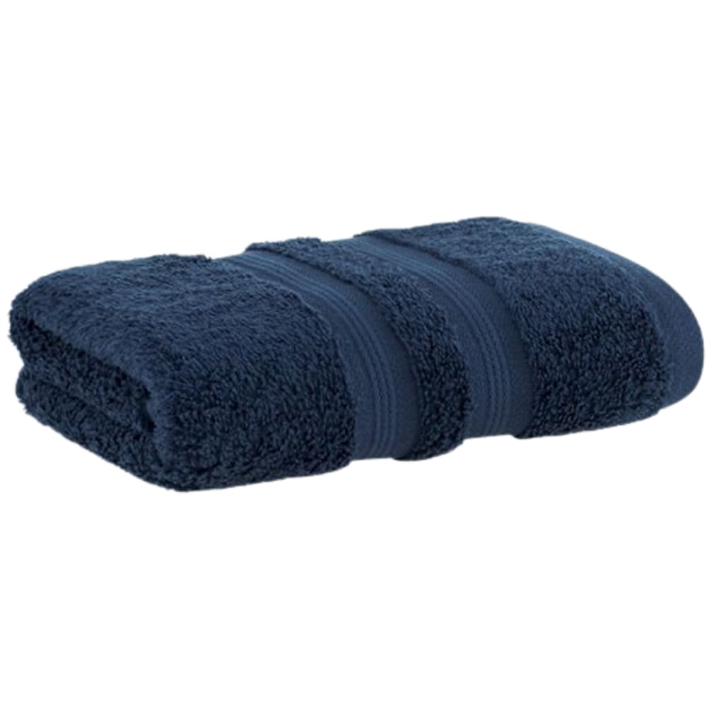 Toalha Lavabo Mãos Buddemeyer Algodão Egípcio Fio Penteado Azul