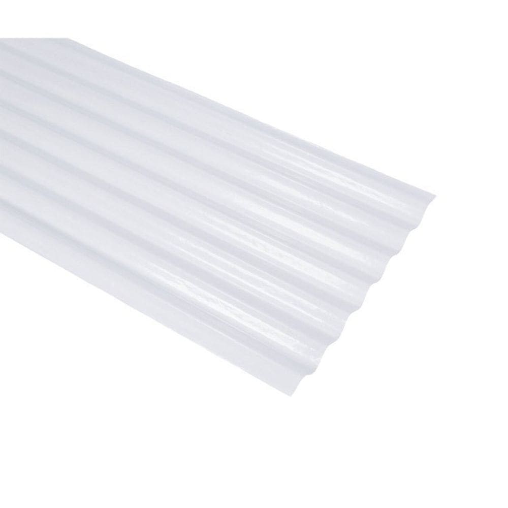 Kit 20 Telhas Translucida EM PVC 2,44 X 0,50 OB Branco