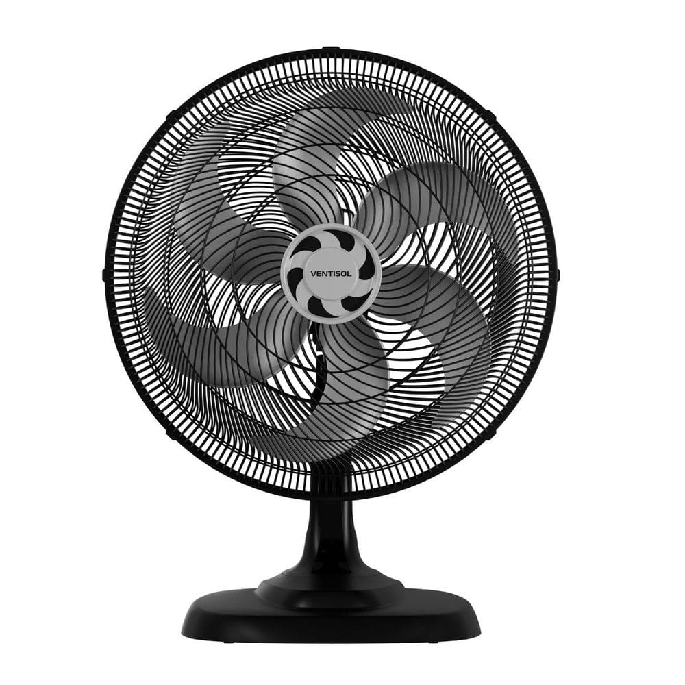 Ventilador de Mesa Premium Osc Motor Turbo 6 Pás 50cm Grade Windline 135w Ventisol