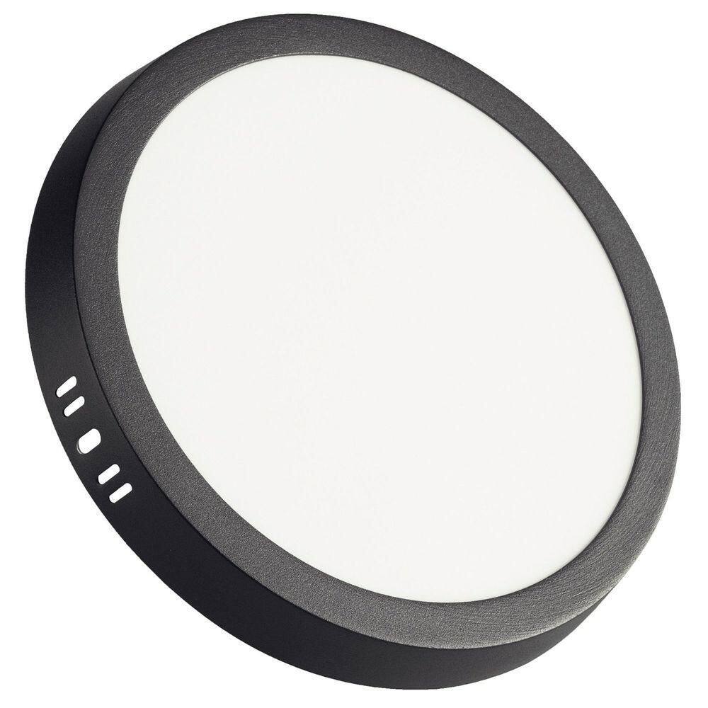 Plafon Fita Led Tramontina Redondo Sobrepor Preto 18w 4000k 1250lm Luz Neutra Tramontina