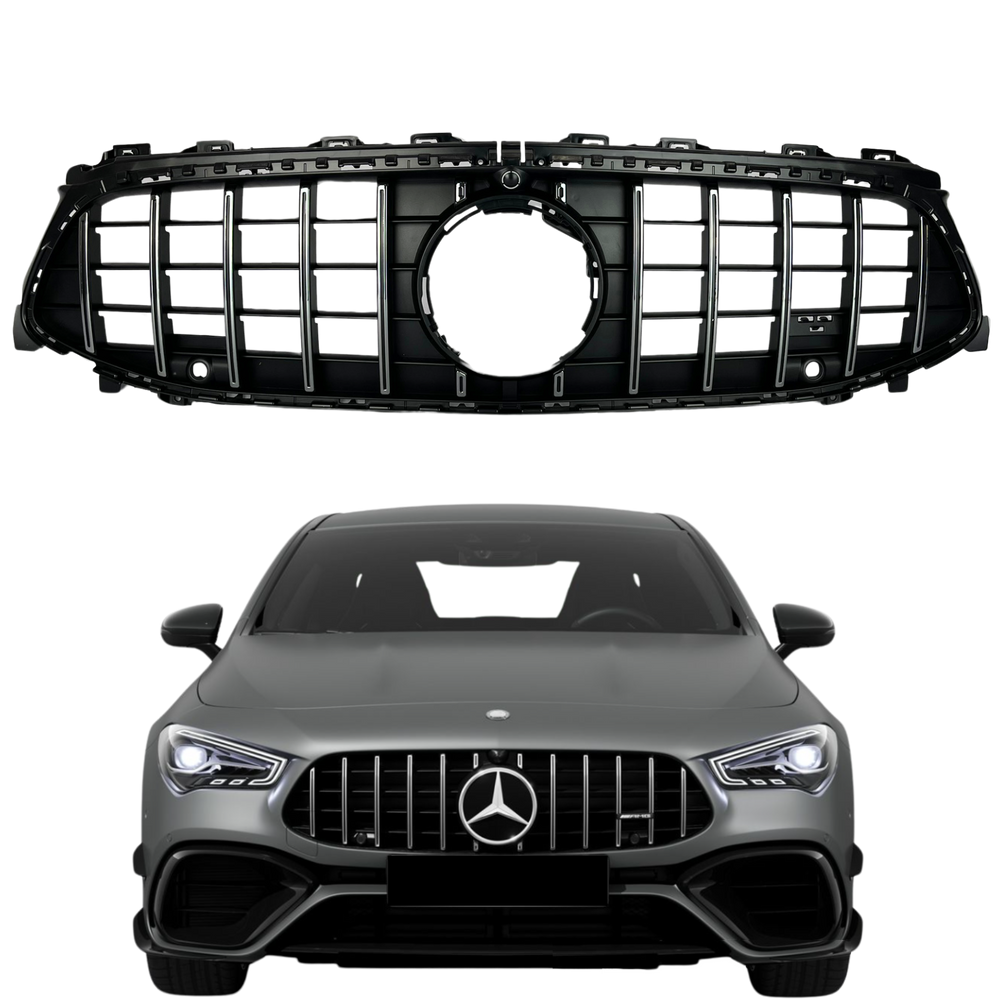 Grade Frontal Mercedes CLA AMG GTR Black Piano com Cromado