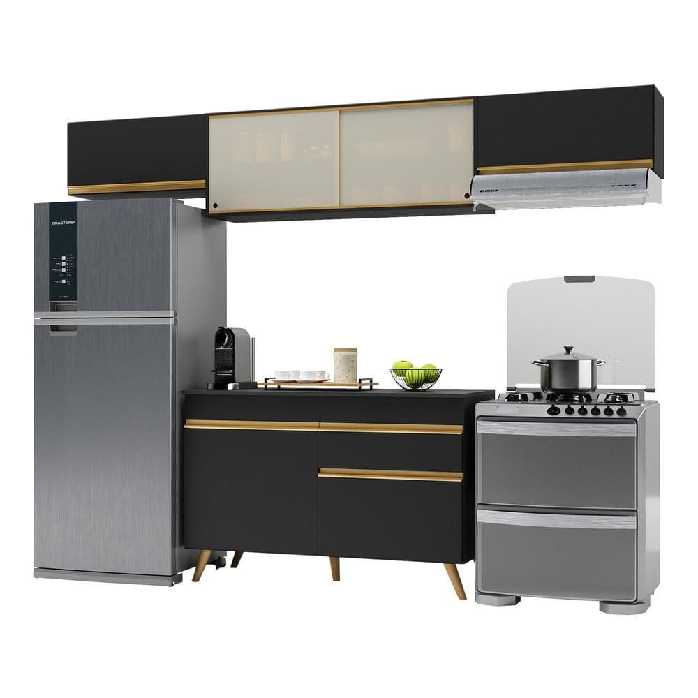 Armário de Cozinha Compacta 260cm Veneza Multimóveis V3698