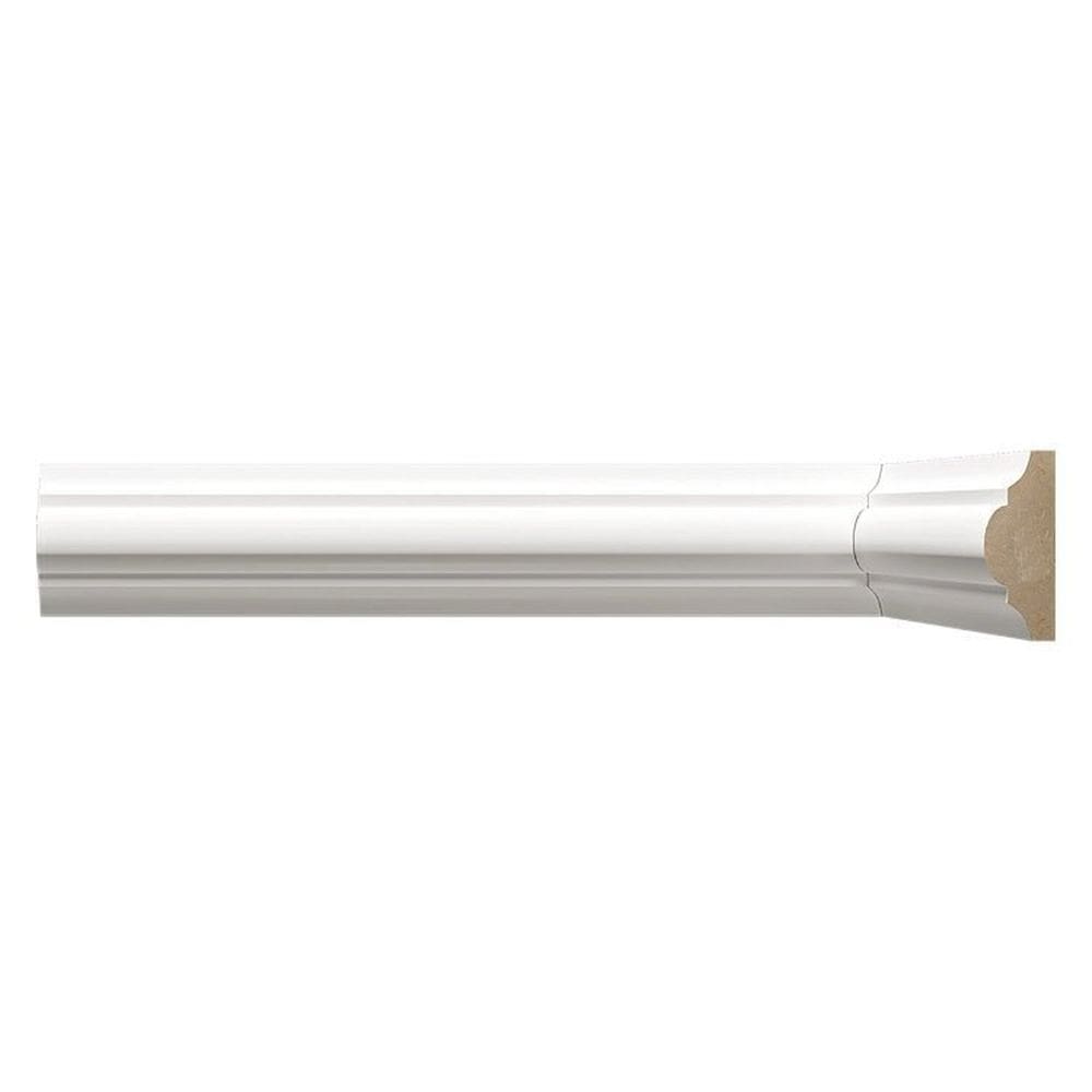 Kit c/20 barras Boiserie MDF 4cm x 15mm x 2,40m Liso Moldufama 400 48m Branco