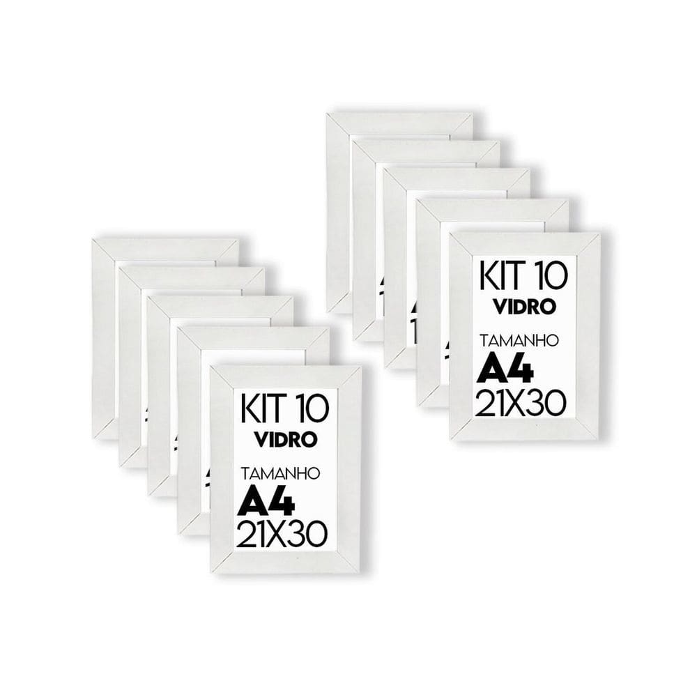 Porta Retrato de Vidro 21x30cm Kit com 10 Unidades Lembrancinha de Festa - caixa com 100 Unidade