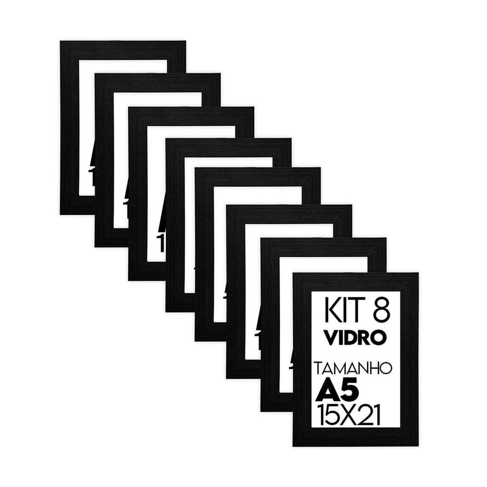 Porta Retrato de Vidro 15x21cm Kit com 8 Unidades Lembrancinha de Festa - caixa com 100 Unidade