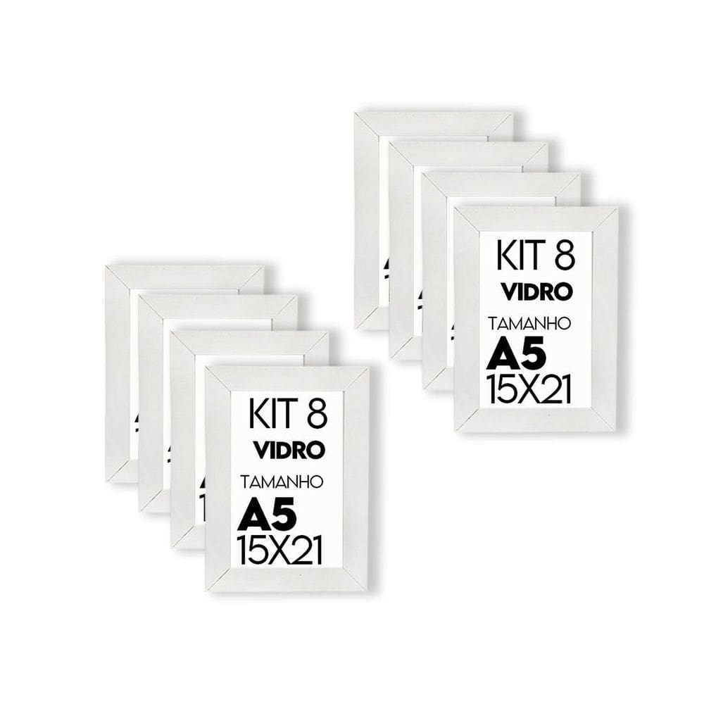 Porta Retrato de Vidro 15x21cm Kit com 8 Unidades Lembrancinha de Festa - caixa com 100 Unidade
