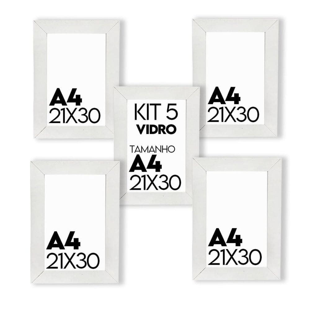 Porta Retrato de Vidro 21x30cm Kit com 5 Unidades Lembrancinha de Festa - caixa com 100 Unidade