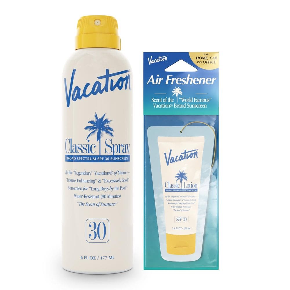 Spray de proteção solar Vacation Classic SPF 30 177ml + purificador de ar