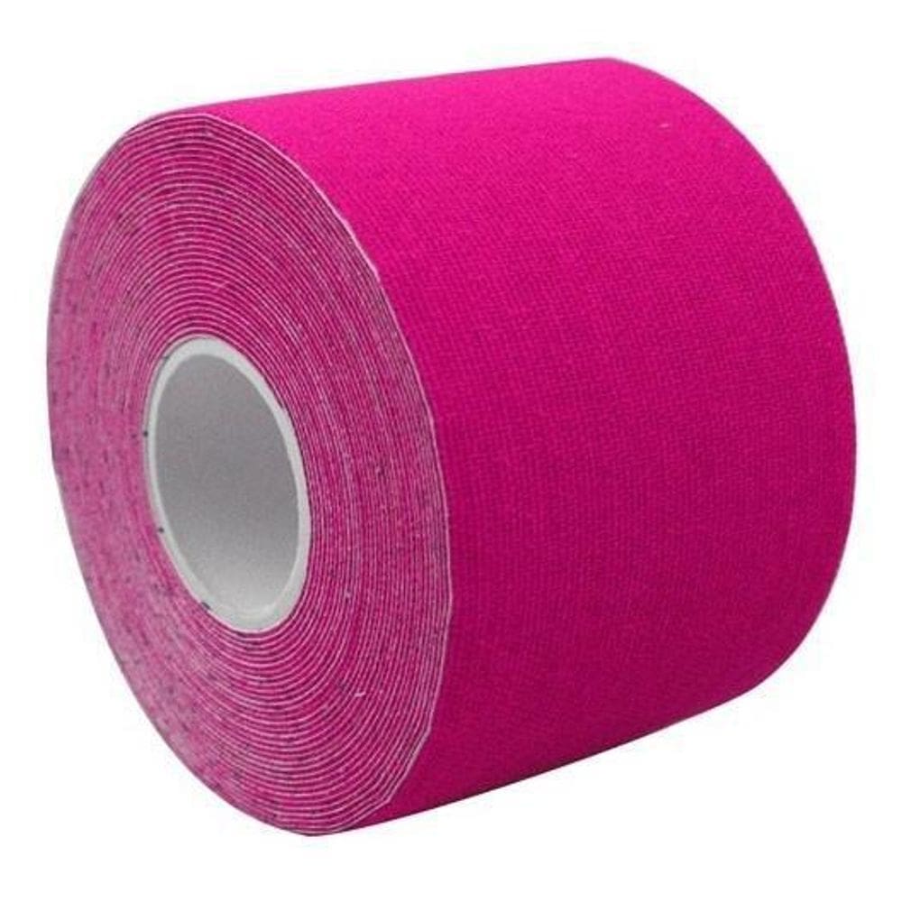 Bandagem Elástica Fita Adesiva Academia 5 Mt Crossfit Pink