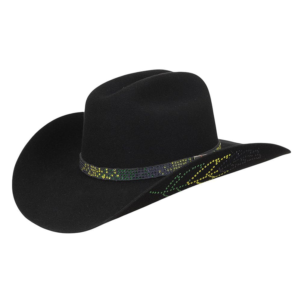 Chapéu Americano Boiadeira Preto com Strass Mundial 37480