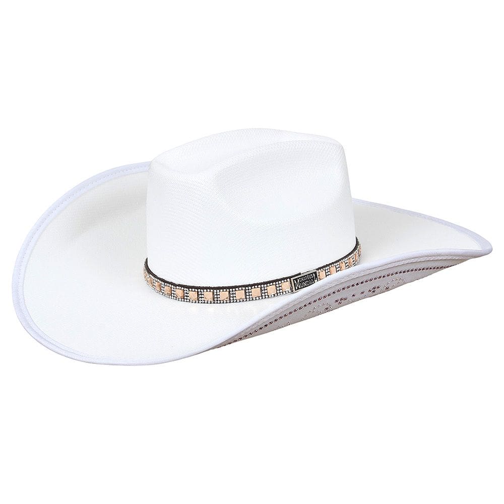 Chapéu Country Branco com Strass Mundial 37482